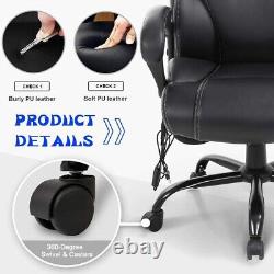 Office Chair Ergonomic Computer Chair 400 Lbs. Heavy Duty Metal Base Massage Des