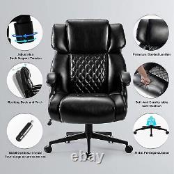 Office Chair Heavy Duty Metal Base, Adjustable High Back Big & Tall 400lb