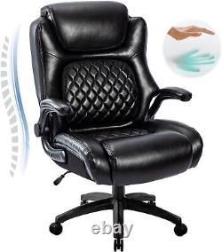 Office Chair Heavy Duty Metal Base, Adjustable High Back Big & Tall 400lb