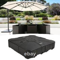 Outdoor Patio 120KG Fillable Cantilever Umbrella Base Heavy-Duty Water-Filled US