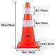 Safety Cones 18-36 High Visibility Orange Traffic Cones With Heavy-duty Base