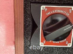 Starrett 659BZ Heavy-Duty Magnetic Base with25-181 Dial Indicator and Wood Case