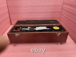 Starrett 659BZ Heavy-Duty Magnetic Base with25-181 Dial Indicator and Wood Case