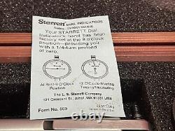 Starrett 659BZ Heavy-Duty Magnetic Base with25-181 Dial Indicator and Wood Case