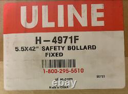 ULINE H-4971R HEAVY DUTY SAFETY BOLLARD 5 1? 2 x 42, REMOVABLE BASE INCLUDED
