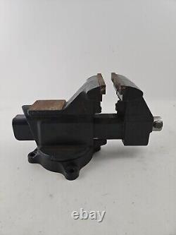 Vintage Heavy Duty Craftsman USA Vise 5 1/2 4 Bolt Swivel Base 51871 Nice