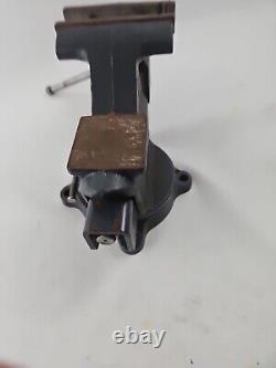 Vintage Heavy Duty Craftsman USA Vise 5 1/2 4 Bolt Swivel Base 51871 Nice