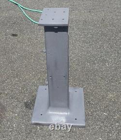Vintage Industrial Cast Iron Pedestal Heavy Duty Stable Base Stand 34x17x17