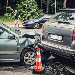 8 Cônes de signalisation LED lumineux avec base robuste pour les premiers intervenants, 28 pouces, pliables.