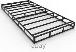 Base de lit à ressorts de 5 pouces pour lits jumeaux, fondation de matelas en métal robuste de 1500 livres