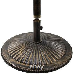 Base de parasol de patio en fonte classique de 50 lb. Island Umbrella en bronze robuste