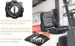 Base pivotante de siège robuste avec interrupteur de contrôle Plaque d'acier de 3,0 mm Pivotant à 360°