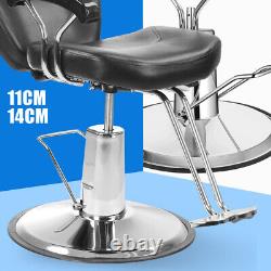 Chaise de coiffeur de salon de coiffure avec pompe hydraulique robuste et base de 23 chaises de barbier.