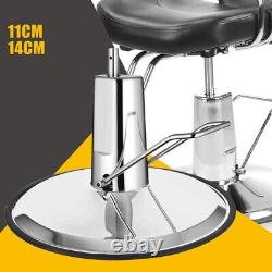 Chaise de coiffeur de salon de coiffure avec pompe hydraulique robuste et base de 23 chaises de barbier.