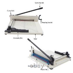 Coupe-papier robuste de 17 pouces, guillotine manuelle, coupe-page, base métallique, États-Unis