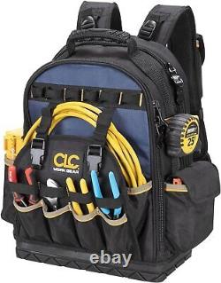 Équipement de travail CLC PB1133 Sac à dos à outils à base moulée avec 38 poches de rangement robustes