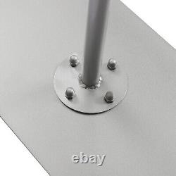 Kit de rideaux de tuyau robuste pour support de fond + base en acier métallique ajustable en hauteur