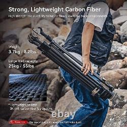 Petit trépied en fibre de carbone Heavy-Duty FreeBlazer de SmallRig avec base en bol, charge maximale de 25 kg