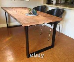 Pieds de table en métal, base de table en acier, très résistants, pieds de table en forme de U, à faire soi-même