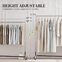 Rack de vêtements robuste Commercial Z Base Garment Rack peut contenir 400 livres et est réglable