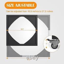 Support de fumoir en acier robuste avec base à roulettes réglable pour fumoir électrique