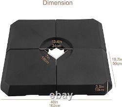 Support de poids de base robuste de 317 lb pour parasol déporté de patio extérieur